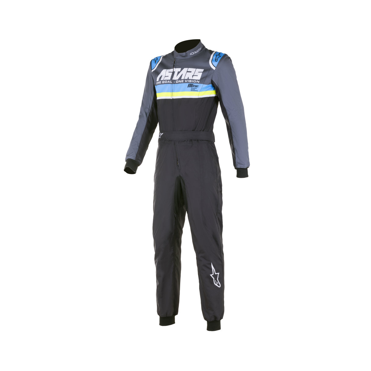 Alpinestars KMX-9 V3 Graphic 4 Black Cyan Yellow Fluo 40